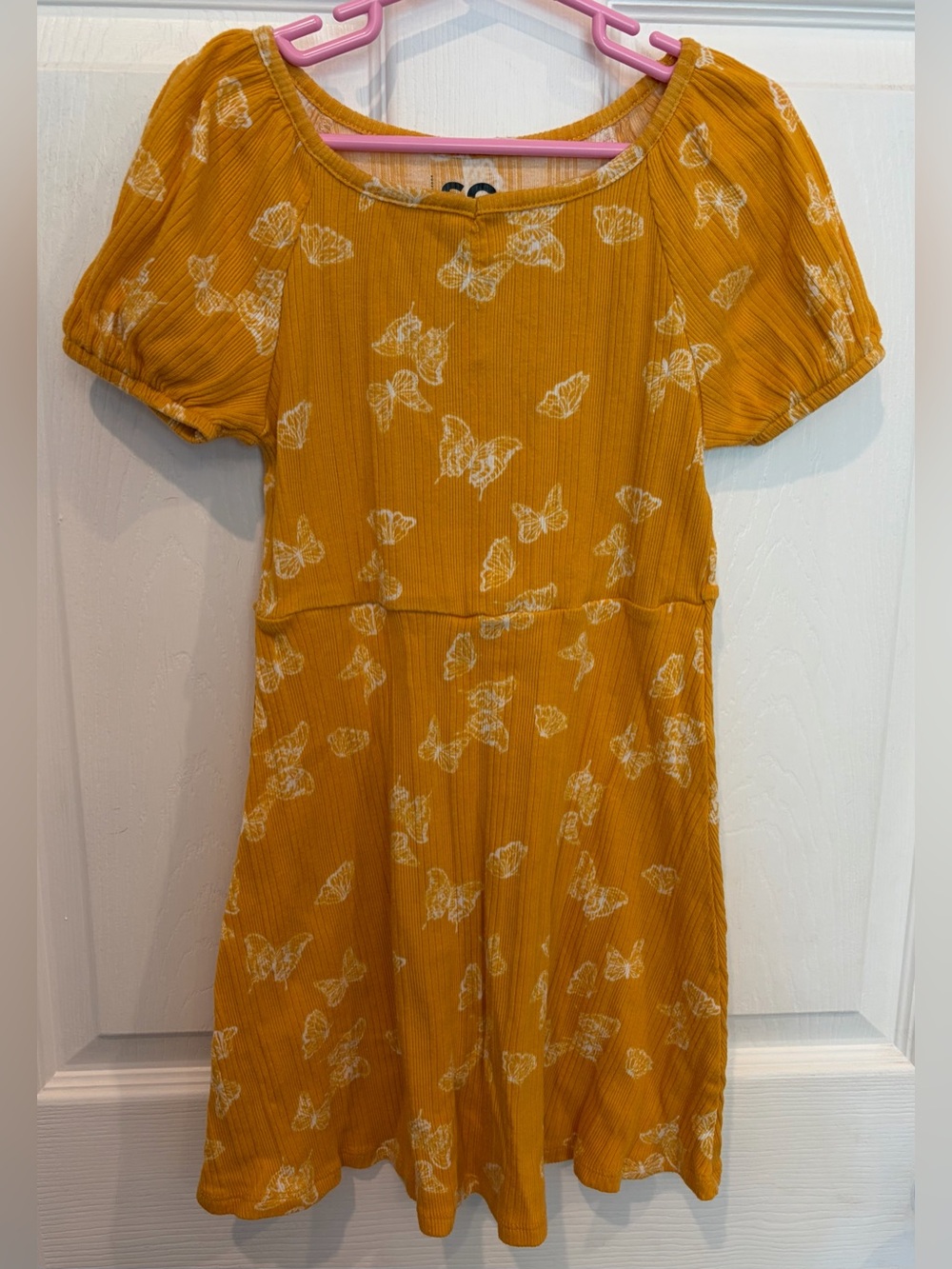 Dress with butterflies, Girls size 7 small